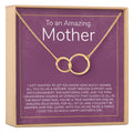 Mother's Day Gift From Husband Double Circles Necklace