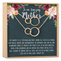 Mother's Day Gift From Husband Double Circles Necklace Set