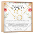 Mother's Day Gift From Husband Double Circles Necklace Set