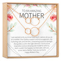 Mother's Day Gift From Husband Double Circles Necklace Set
