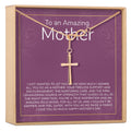 Mother's Day Gift From Husband Infinity Cross Necklace