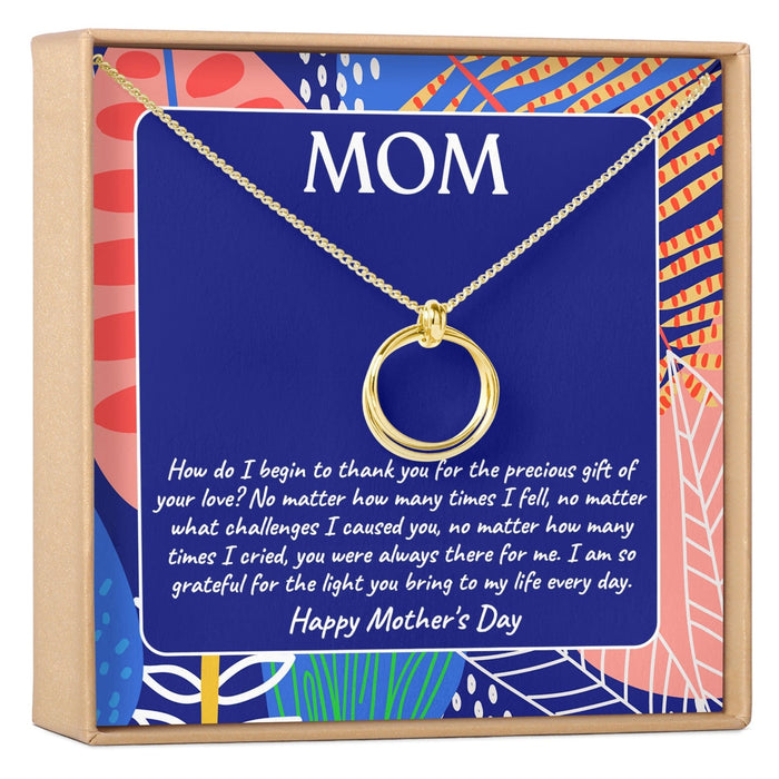 Mother's Day Linked Circles Necklace