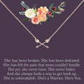 Motivational Double Intersecting Arrows Necklace