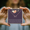 Motivational Double Intersecting Arrows Necklace