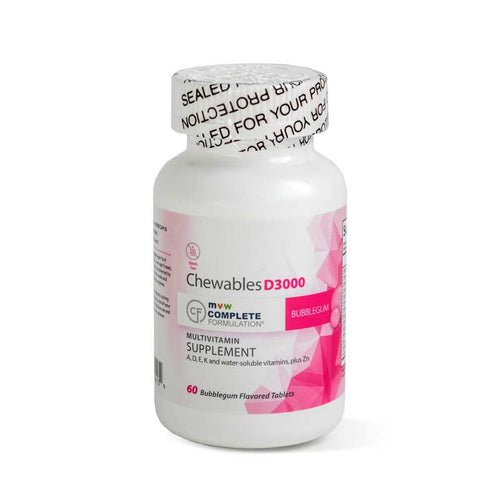 MVW Complete Formulation D3000 Chewable Tablets, Bubblegum Flavor, 60 Count