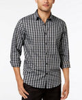 Alfani Mens Regular Fit Lewis Plaid Shirt