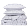 Sky Scallop Reversible Coverlet 100% cotton Full / Queen