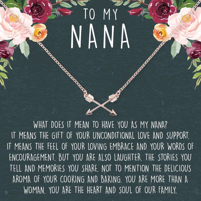 Nana Double Intersecting Arrows Necklace