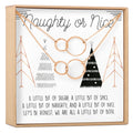 Naughty and Nice Set of 2 Double Circles Necklace Set