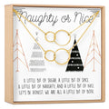Naughty and Nice Set of 2 Double Circles Necklace Set