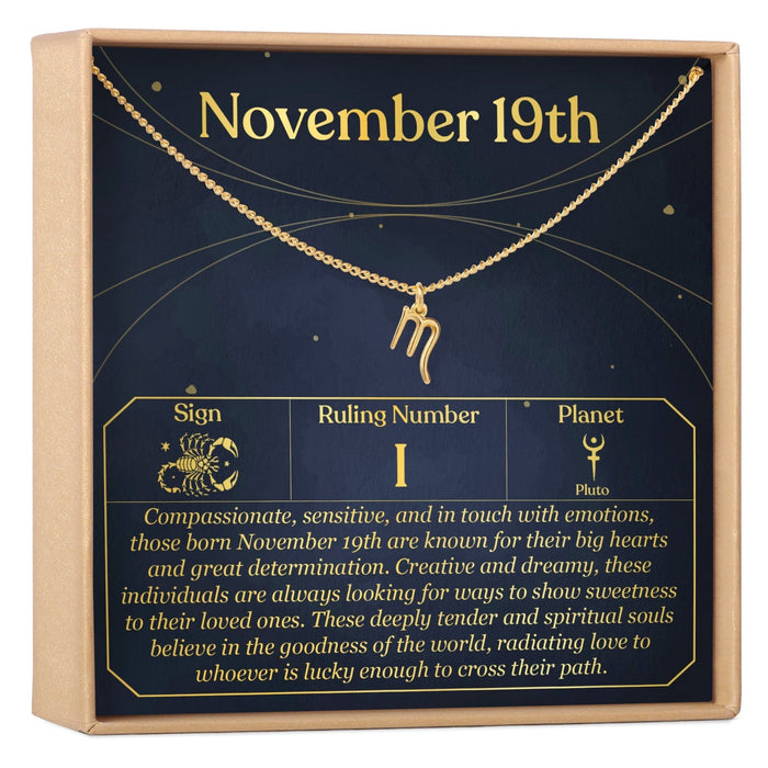 November 19th Scorpio Necklace