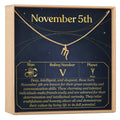 November 5th Scorpio Necklace