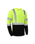 Kiwi High Visibility ANSI/ISEA 107-2020, Type R, Class 3 Two Tone Neon Long Sleeve Safety Shirt [73100]