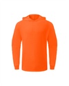 Ideal Club High Visibility Non Reflector Cotton Orange Long Sleeve Safety Hoodie