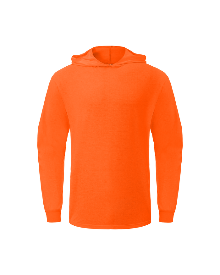 Ideal Club High Visibility Non Reflector Cotton Orange Long Sleeve Safety Hoodie