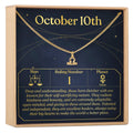 October 10th Libra Necklace