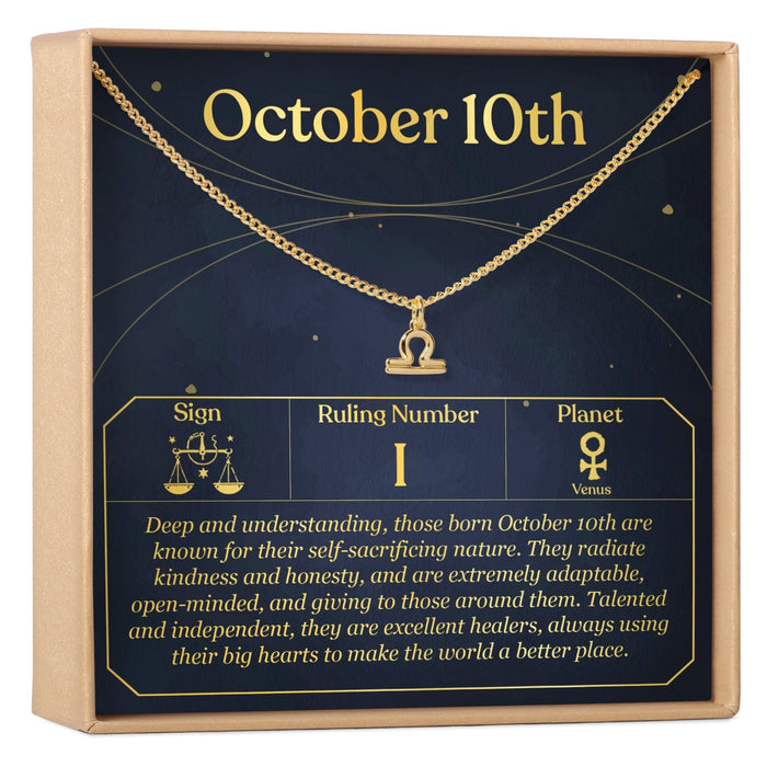 October 10th Libra Necklace