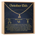 October 15th Libra Necklace