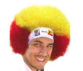 Spain World Cup Soccer Afro Wig 25-Count Case Pack – Official FIFA Licensed Retro Fan Gear
