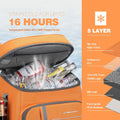35 Can Backpack Cooler Leakproof,Insulated / Camping Cooler,Backpack Orange