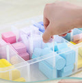 3-Tier Stackable Craft Organizers and Storage Box Plastic with 30 Compartments