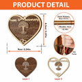 V VIBEPY 50th Anniversary 2-Layer Couples Ornament Decorative Keepsake