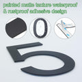 6 Inch Stainless Steel Self-Adhesive House Number 4 Outdoor Durable