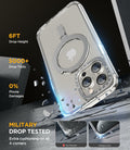 Miracase Designed for iPhone 15 Pro Case with Built-in Kickstand [Compatible