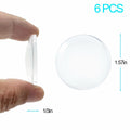 56 pcs Clear Self Adhesive Door Stoppers Set Wall Protectors 1.57x0.33"