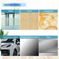 56 pcs Clear Self Adhesive Door Stoppers Set Wall Protectors 1.57x0.33"
