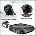 2-Pack 44mm Case w/ Screen Protector for Apple Watch SE/6/5/4 – Black & Clear