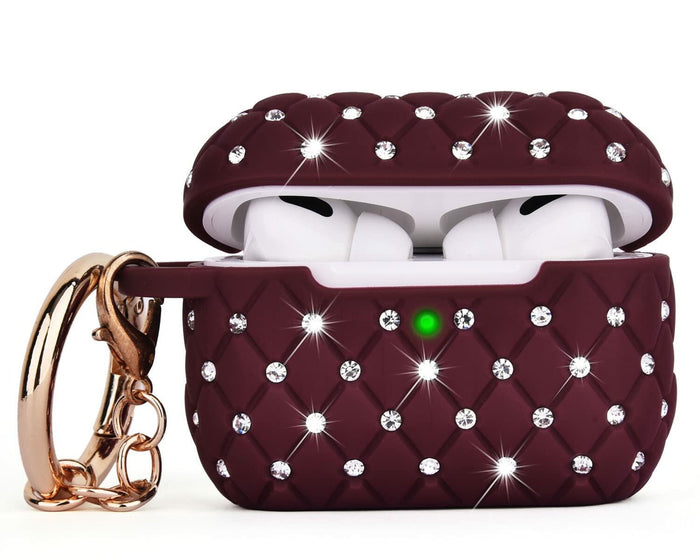 CAGOS AirPods Pro Case Bling Crystal Sparkle Protective Cover Cute