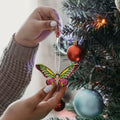 Colorful Butterfly Christmas Ornaments Tree Charms - New - Single Unit
