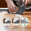 5-in-1 Adjustable Knife Sharpener for Kitchen & Scissors Ergonomic Design