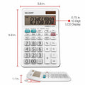 Sharp EL-330WB Calculator Dual Power Solar Battery 1 Pack New