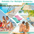 2 Pack Adult 4-in-1 Pool Floats, Inflatable Multi-Purpose Pool Floaties