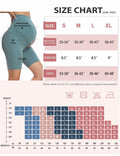 Purplepig Maternity Shorts with Pockets 8" Cyan Small Soft Over Belly
