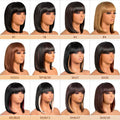 ToyoTress 14in SH613 Black Mix Off-White Bob Wig Synthetic Light Yaki Hair