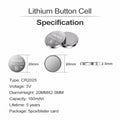 CR2025 3V Lithium Battery 5pcs New Long Lasting Coin Cell