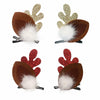 hhdatc 2 Pairs Reindeer Antlers Ears Hair Clips Christmas Party Accessories