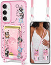 Shorogyt Samsung S24 Crossbody Case with Wristlet Strap, Dog, New