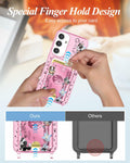 Shorogyt Samsung S24 Crossbody Case with Wristlet Strap, Dog, New