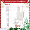 Ziolam 30 PCS Christmas Garland Hangers Adhesive Straps Reusable Stretchable