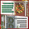 Ziolam 30 PCS Christmas Garland Hangers Adhesive Straps Reusable Stretchable