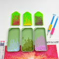 KTCLCATF 7PCS Diamond Art Tools Kit Green - Diamond Trays & Glue Accessory
