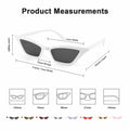 FEISEDY B2291 Cat Eye Sunglasses Women Vintage Small Square Shade Eyewear