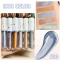 evpct 10# Silver Grey Liquid Glitter Eyeshadow Stick Waterproof Long Lasting
