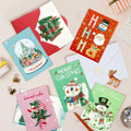 STYPOP Boxed Christmas Cards 24-Pack 4x6" Blank Inside Assorted Designs