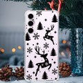 BEIMEITU Samsung Galaxy S23 Clear Case Xmas Tree Deer Soft Flexible Cover