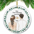 First Christmas Married 2024 Acrylic Ornament - Unique Wedding & Engagement Gift